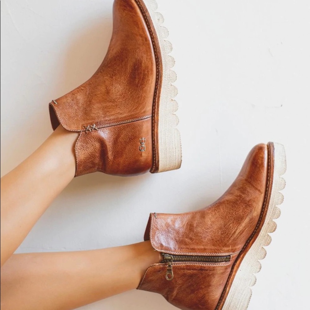 Bed Stu Lyndi - Tan Rustic Handmade Leather Bedstu Boots! - Picture 2 of 3